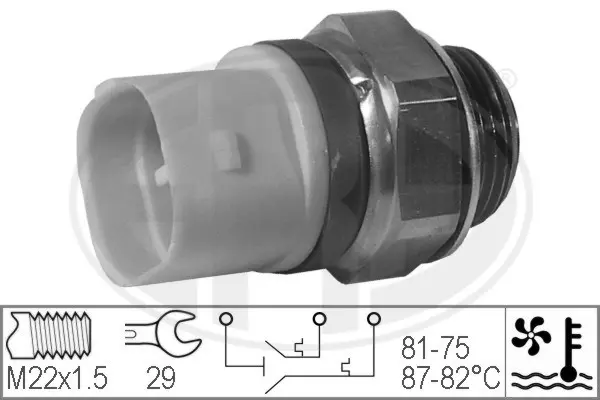 Temperature Switch, radiator fan (WG1777063)