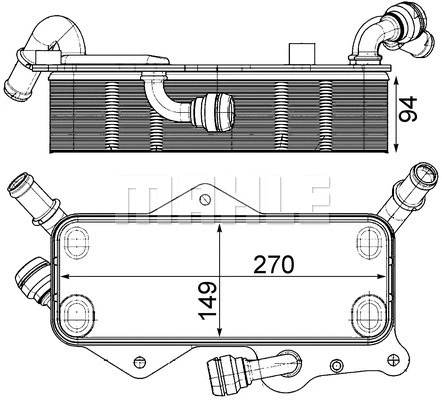 Oil Cooler, automatic transmission (WG2181167)