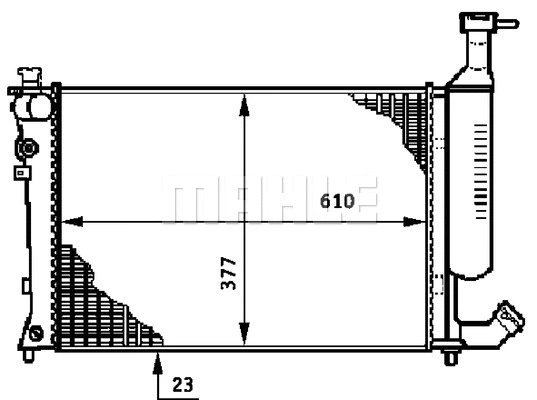 Radiator, engine cooling