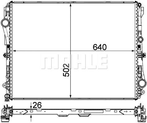 Radiator, engine cooling