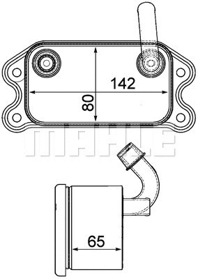 Oil Cooler, engine oil (WG2181040)