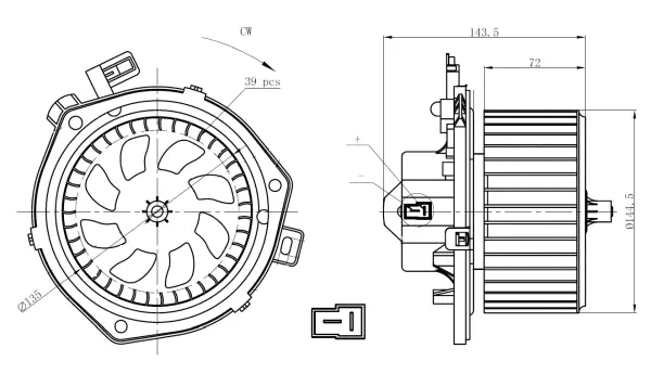 Interior Blower (WG2160414)