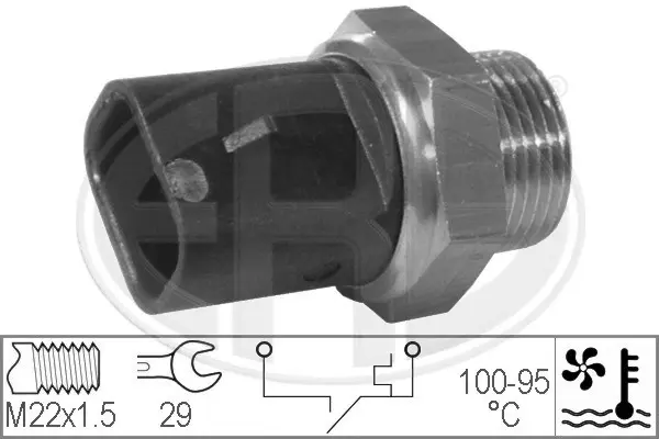 Temperature Switch, radiator fan (WG1777082)