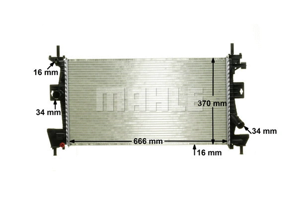 Radiator, engine cooling