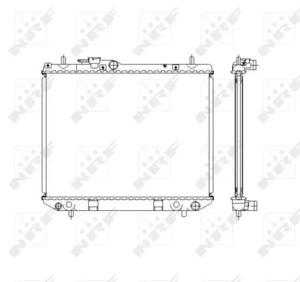 Radiator, engine cooling (WG1722402)