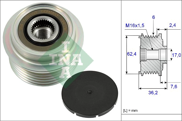 Alternator Freewheel Clutch (WG1253807)