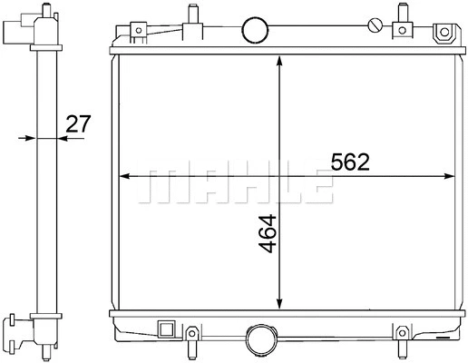 Radiator, engine cooling