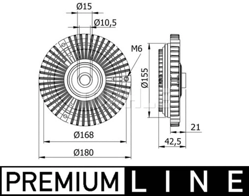 Clutch, radiator fan (WG2180480)