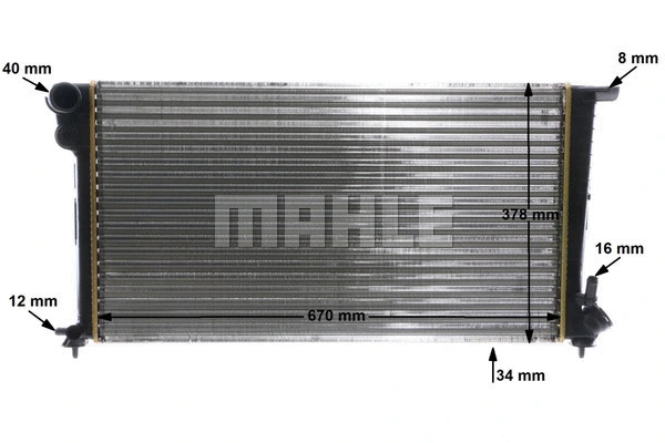 Radiator, engine cooling