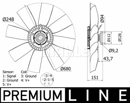 Fan, engine cooling (WG2180796)