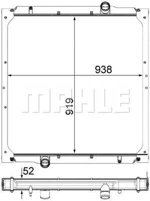 Radiator, engine cooling (WG2182261)