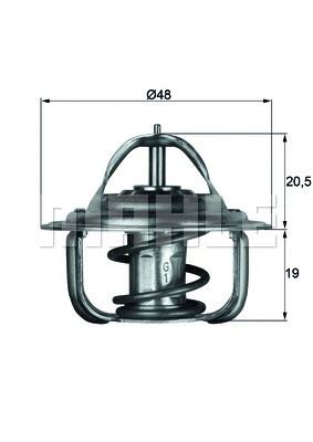 Thermostat, coolant (WG1261786)
