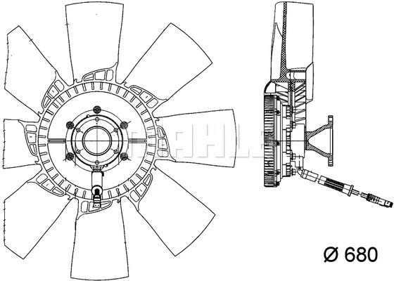 Fan, engine cooling