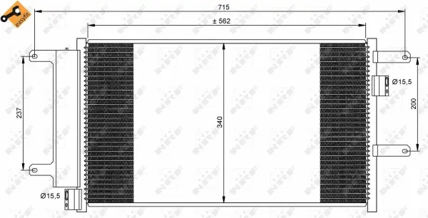 Condenser, air conditioning (WG2161078)