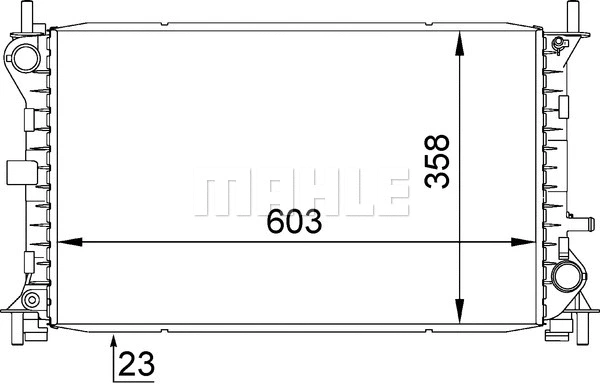 Radiator, engine cooling