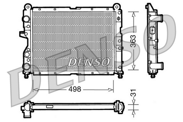 Radiator, engine cooling (WG1919015)