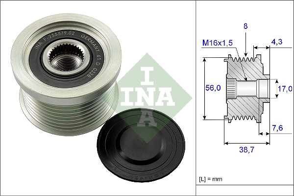 Alternator Freewheel Clutch (WG1253706)