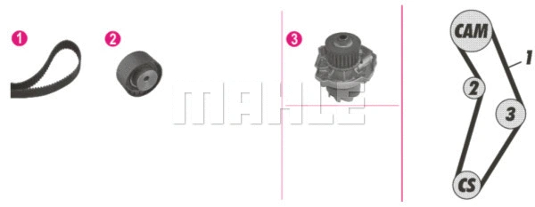 Water Pump & Timing Belt Kit (WG2182220)