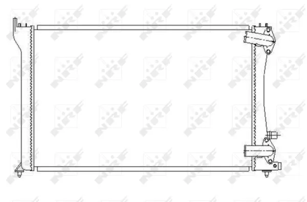 Radiator, engine cooling (WG1723230)