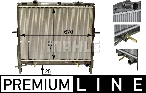 Radiator, engine cooling