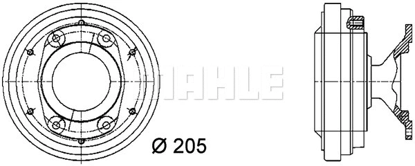 Clutch, radiator fan (WG2180427)