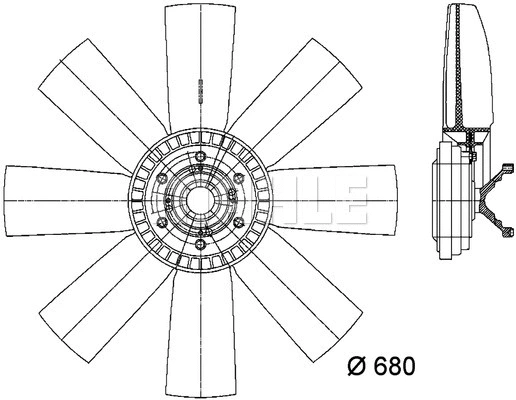Fan, engine cooling (WG2180788)