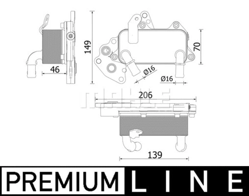 Oil Cooler, automatic transmission (WG2181185)