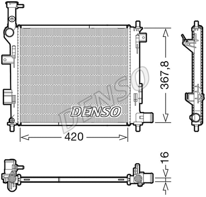 Radiator, engine cooling (WG2170200)