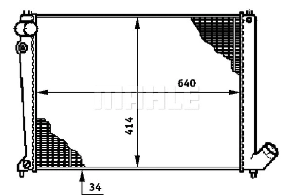 Radiator, engine cooling