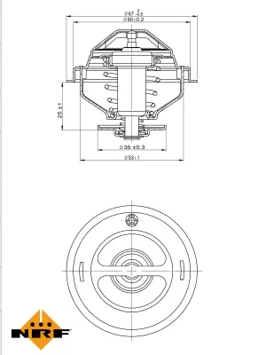Thermostat, coolant (WG2184697)