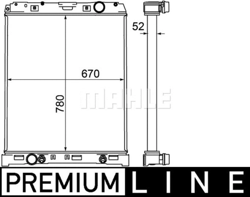Radiator, engine cooling