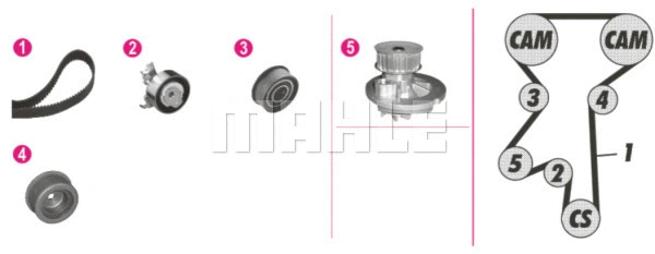 Water Pump & Timing Belt Kit (WG2182170)