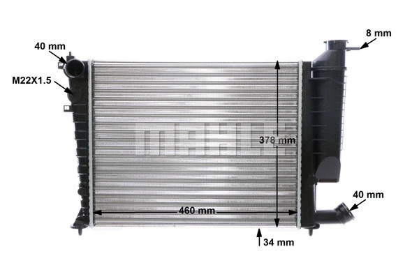 Radiator, engine cooling