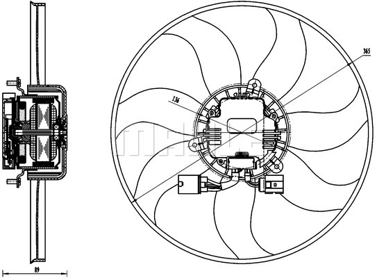 Fan, engine cooling