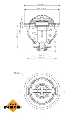 Thermostat, coolant (WG2184756)