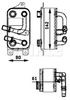 Oil Cooler, automatic transmission (WG2181222)