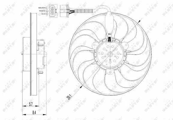 Fan, engine cooling