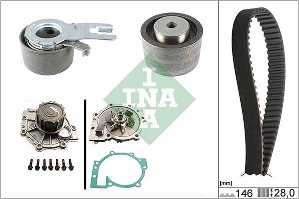 Water Pump & Timing Belt Kit (WG1710036)