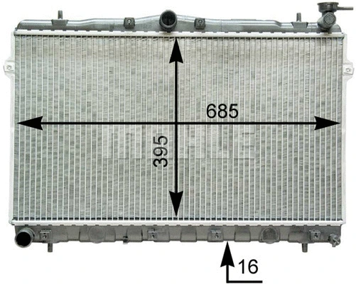 Radiator, engine cooling (WG2182491)