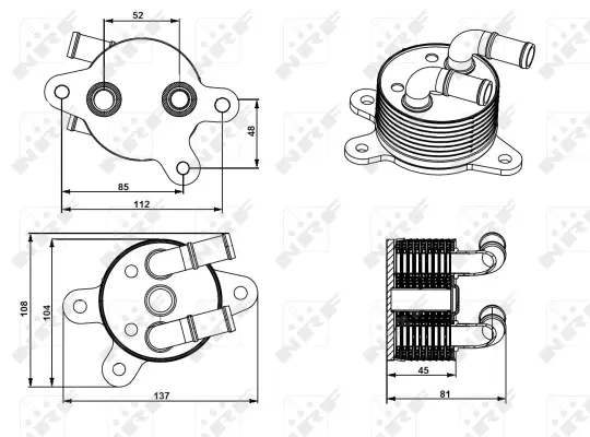 Oil Cooler, automatic transmission
