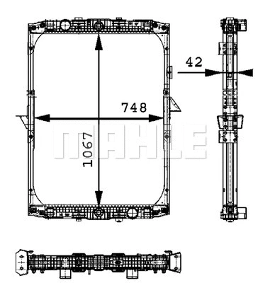 Radiator, engine cooling (WG2183900)