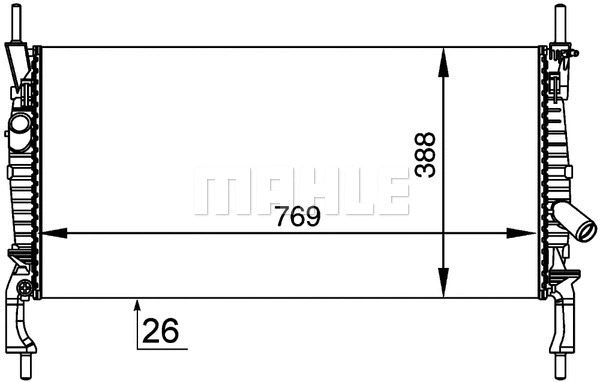 Radiator, engine cooling