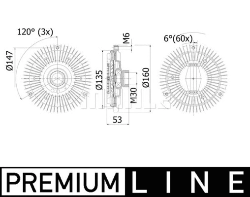 Clutch, radiator fan (WG2180481)