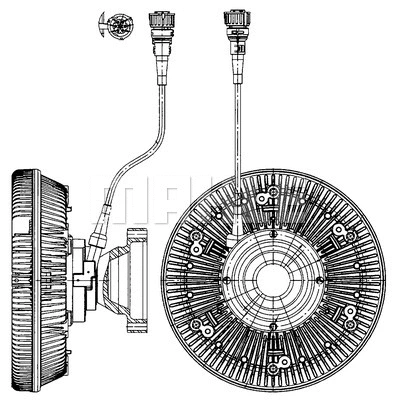 Clutch, radiator fan (WG2180375)