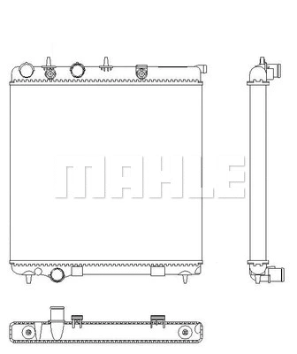 Radiator, engine cooling