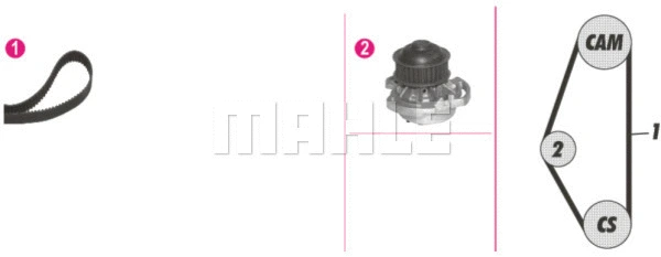 Water Pump & Timing Belt Kit (WG2182172)