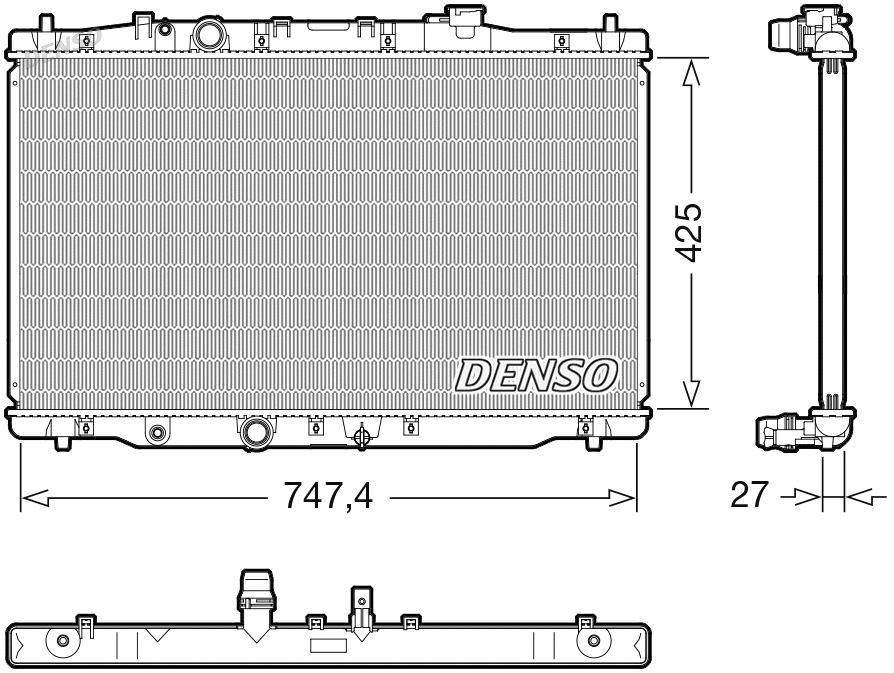 Radiator, engine cooling (WG2270660)