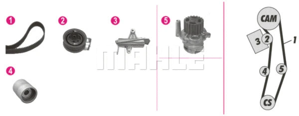 Water Pump & Timing Belt Kit (WG2182109)