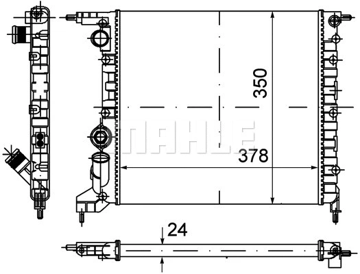 Radiator, engine cooling