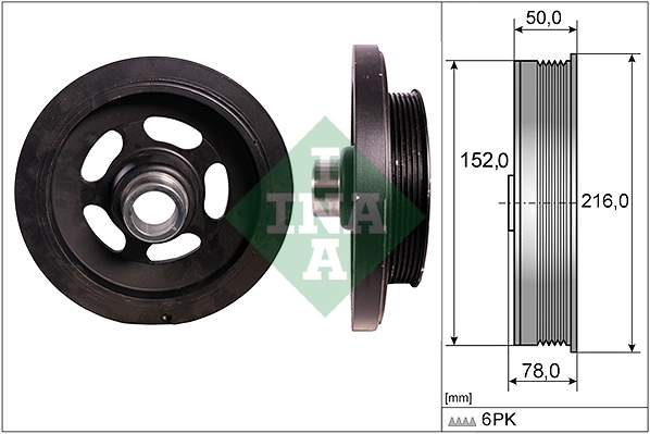 Belt Pulley, crankshaft (WG1809880)